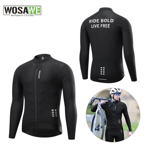 Wosawe maglie ciclismo uomo - maglie,