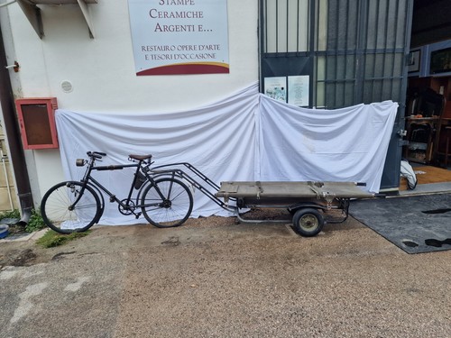 Bicicletta antica militare - antica,